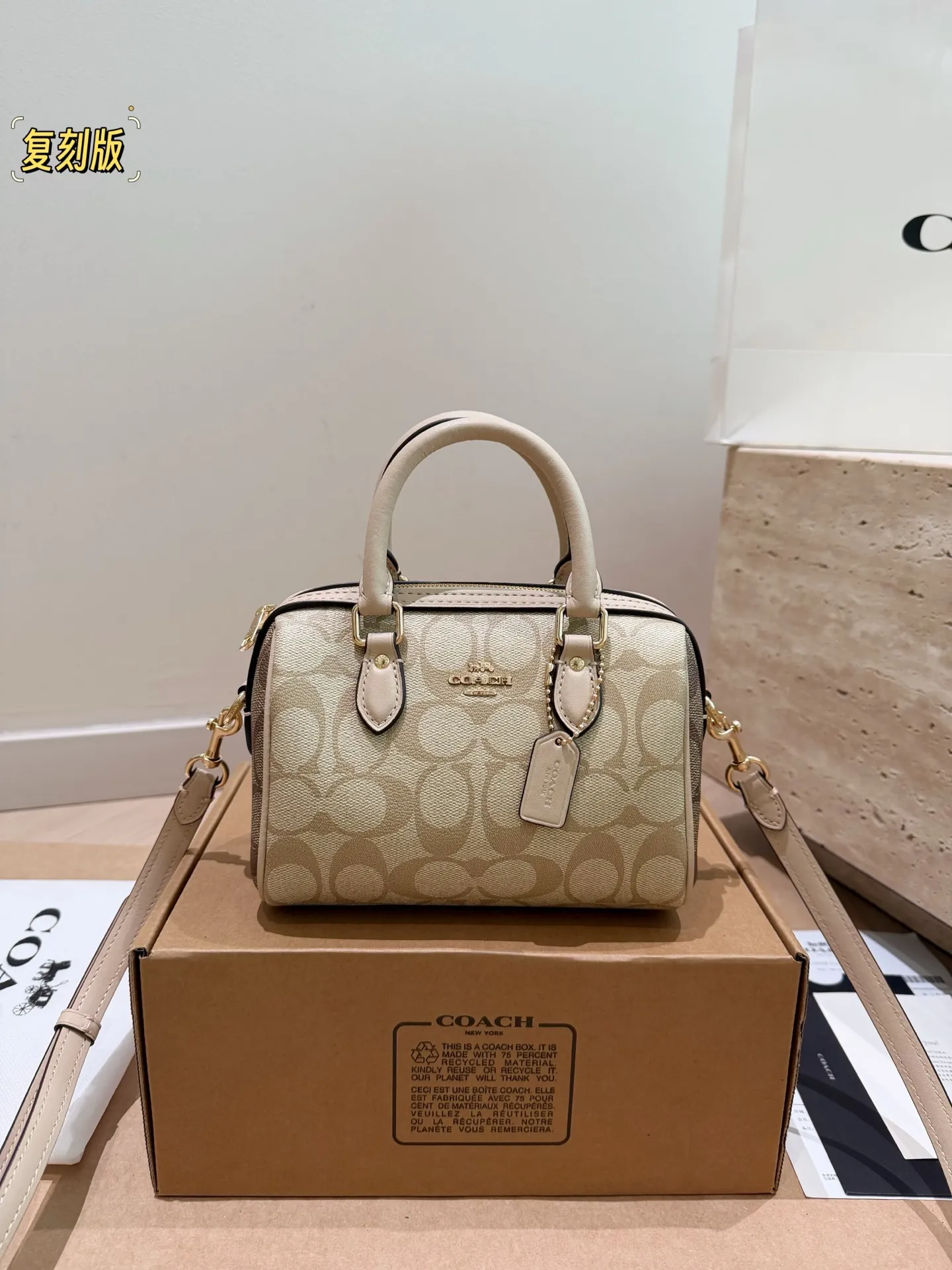 Coach Rowan Mini Boston Bag D30018377 — view 3