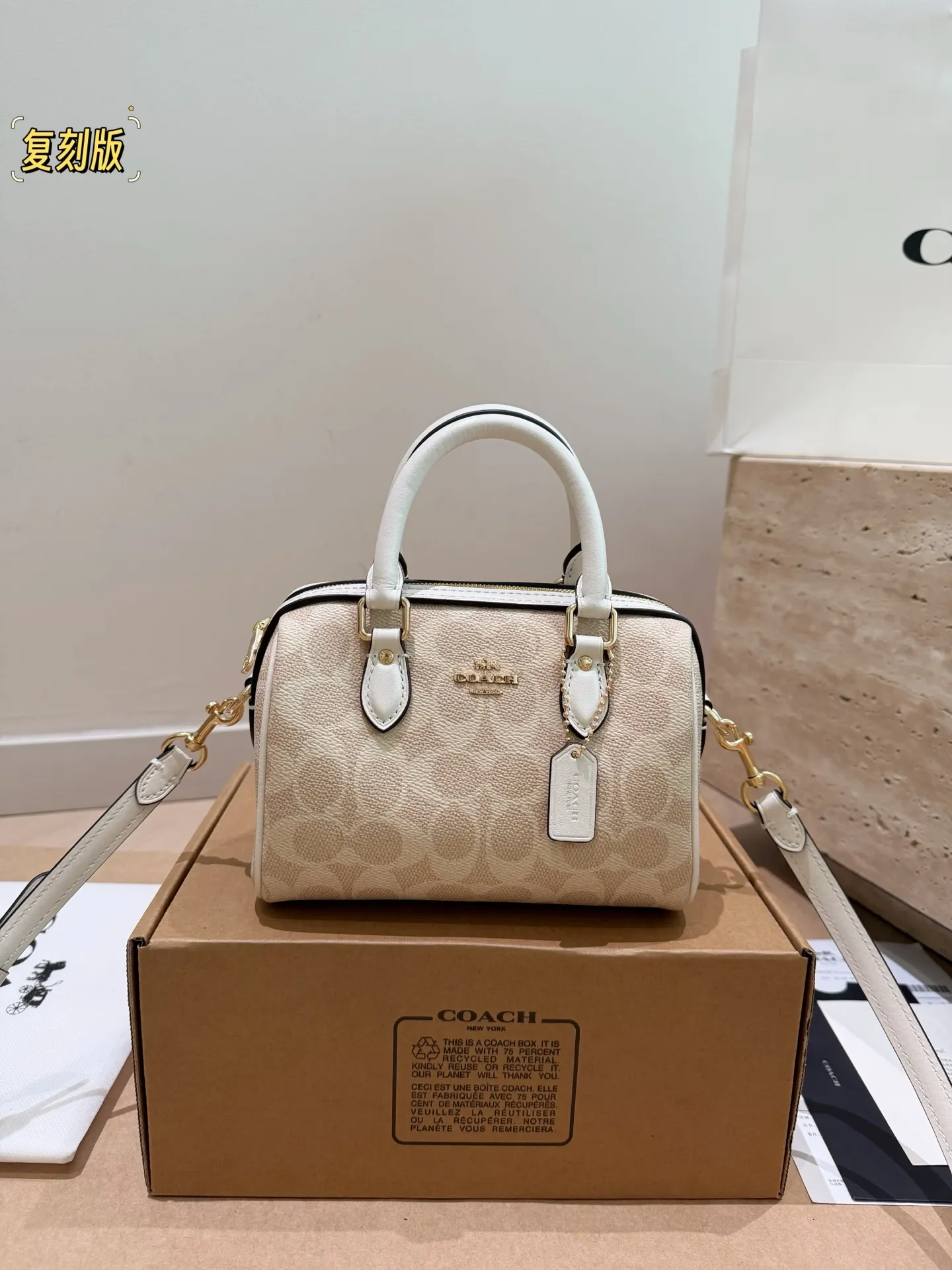 Coach Rowan Mini Boston Bag D30018377 — view 5