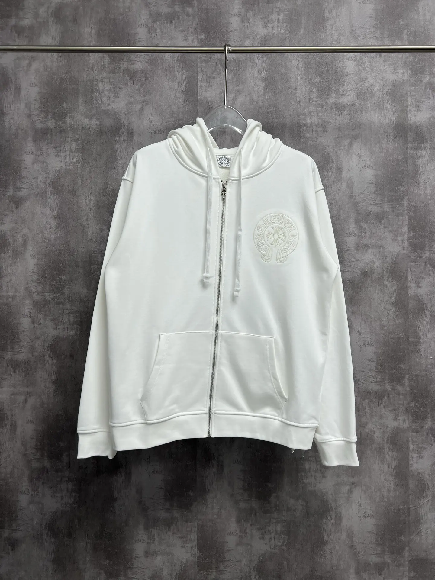 Horseshoe Logo Embroidered Zip-Up Hoodie D23521448