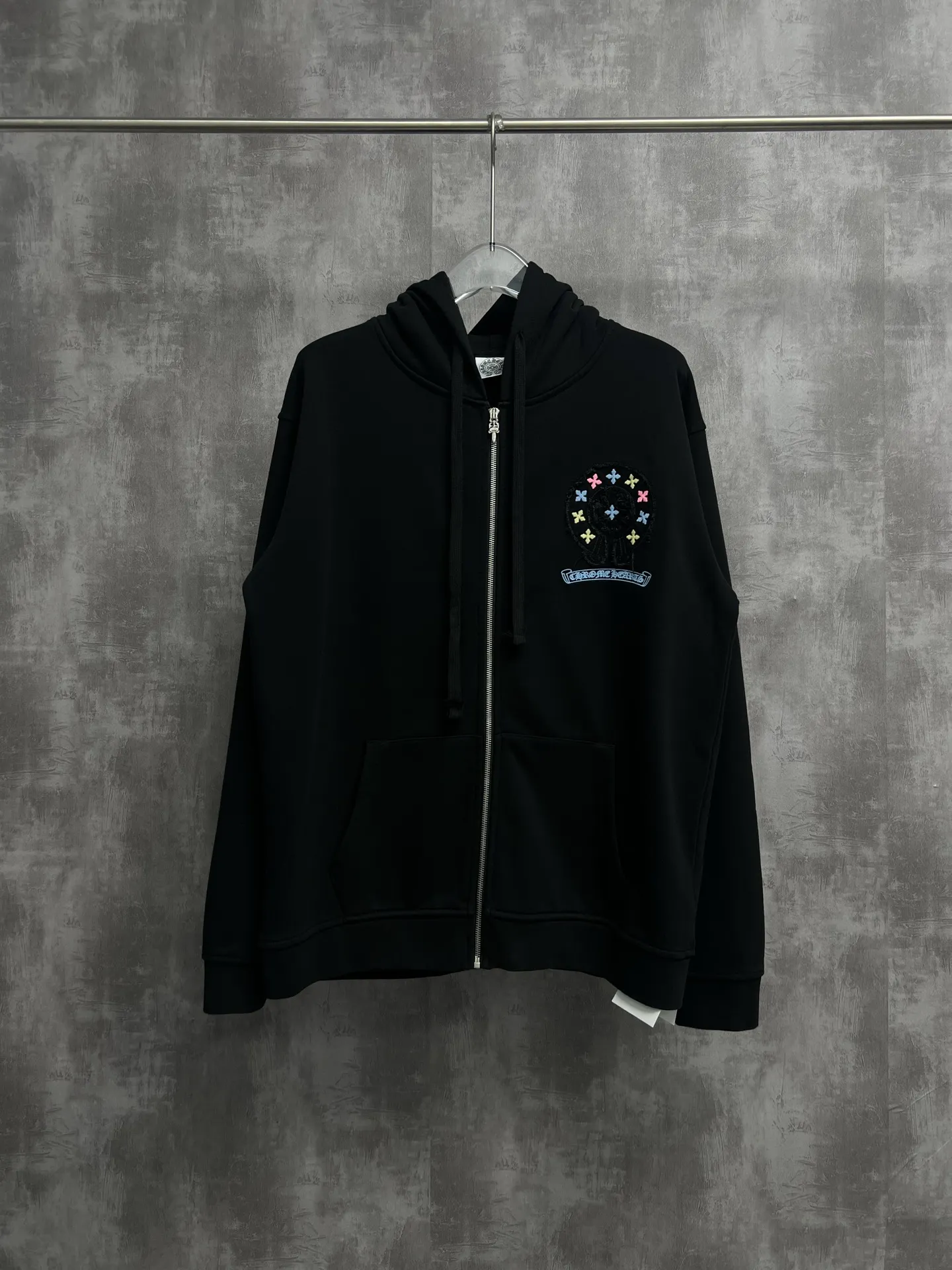 Chrome Hearts Multi-Color Cross Zip-Up Hoodie D23021449
