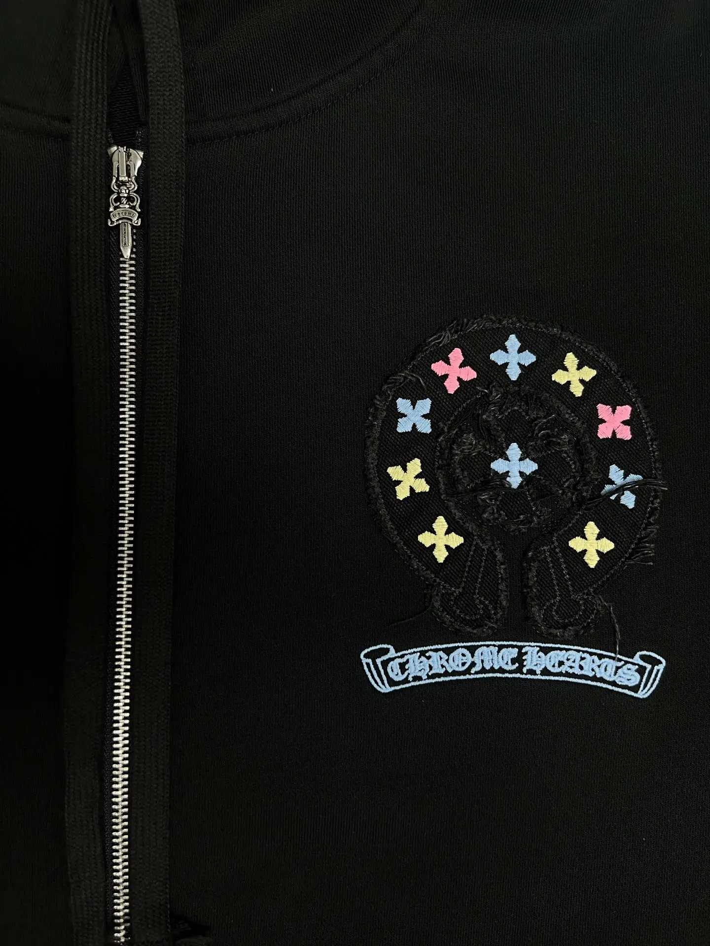 Chrome Hearts Multi-Color Cross Zip-Up Hoodie D23021449 — view 7