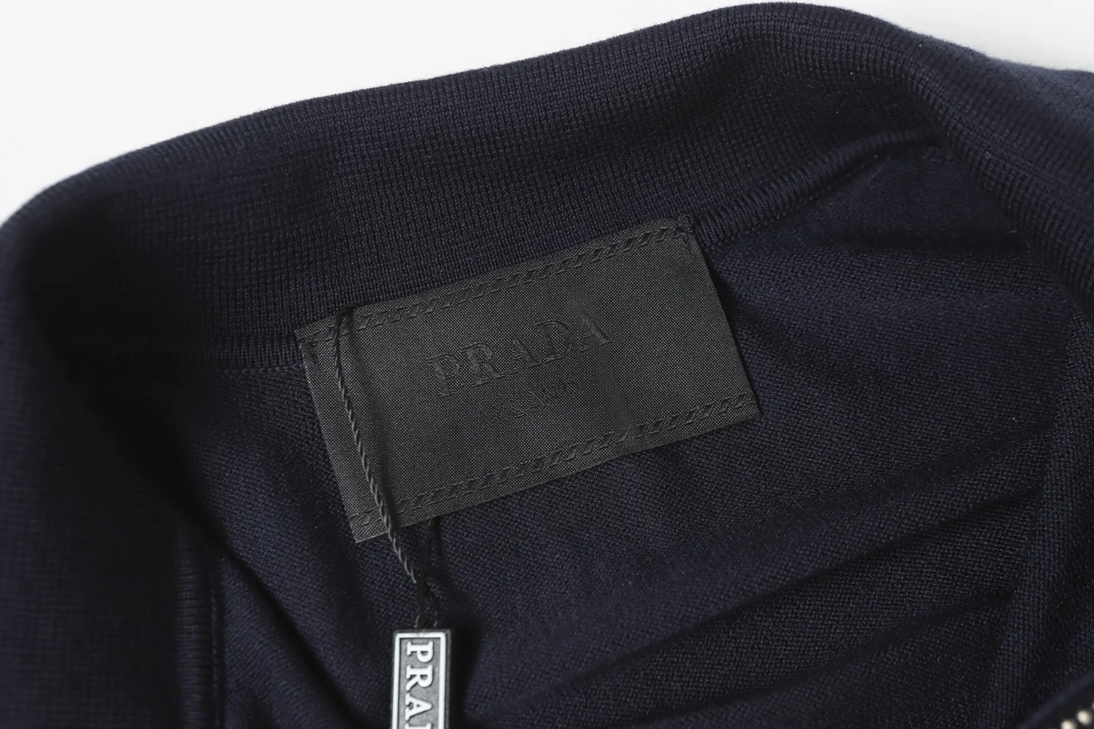 Logo-Embroidered Cashmere-Blend Knit Polo Shirt D10013718 — view 6