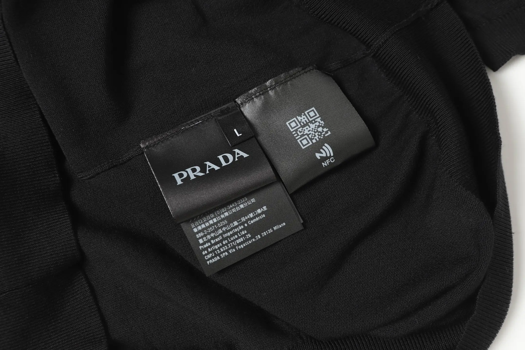 Logo-Embroidered Cashmere-Blend Knit Polo Shirt D10013719 — view 8