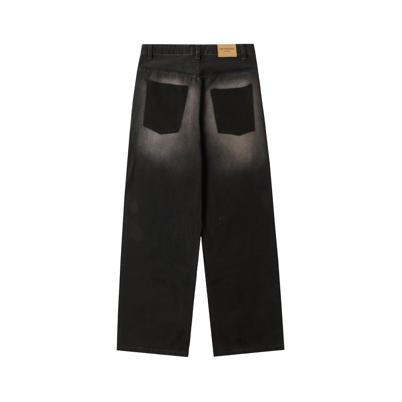 Reversed Pocket Distressed Wide-Leg Jeans D24018637 — view 12
