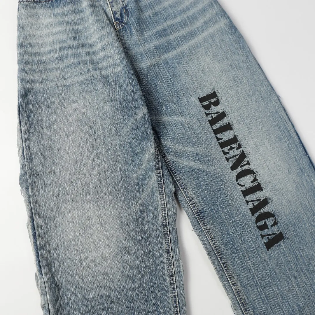 Logo-Print Wide-Leg Hybrid Jeans D23020551 — view 3