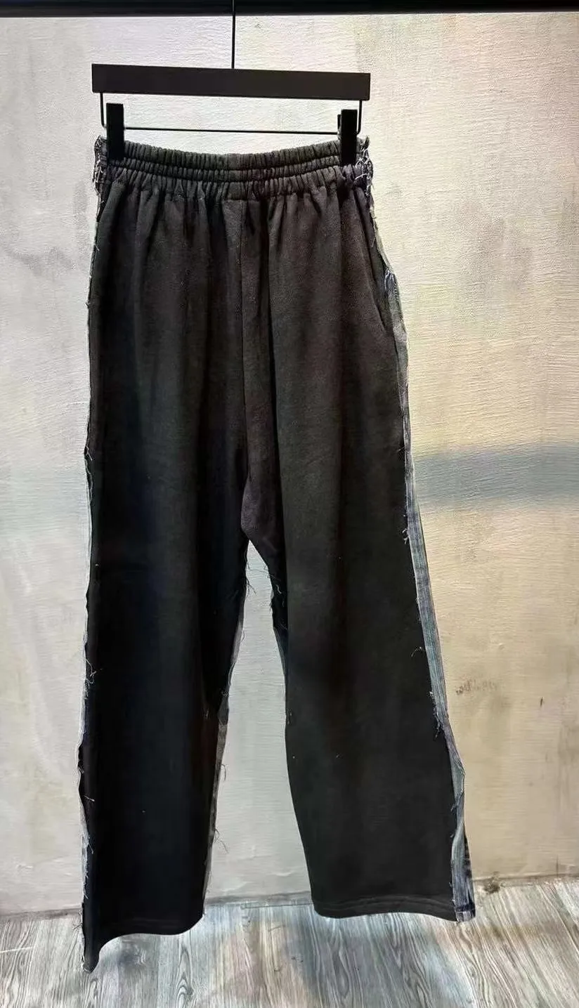 Hybrid Denim and Jersey Wide-Leg Jeans D23020549 — view 2