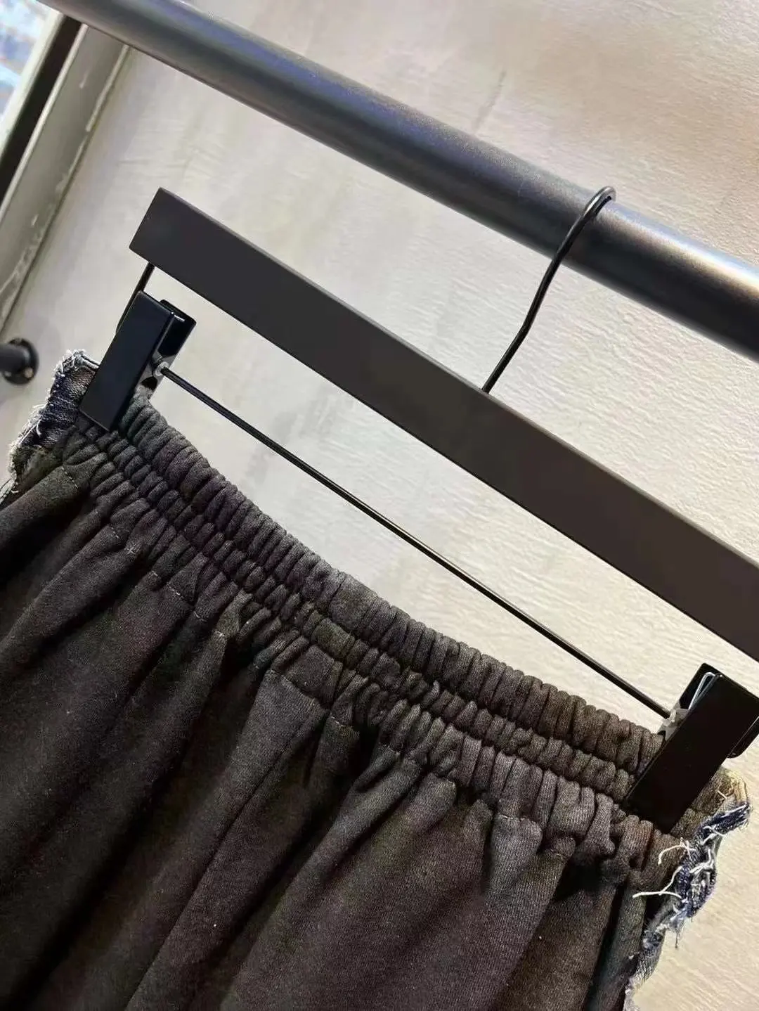 Hybrid Denim and Jersey Wide-Leg Jeans D23020549 — view 7