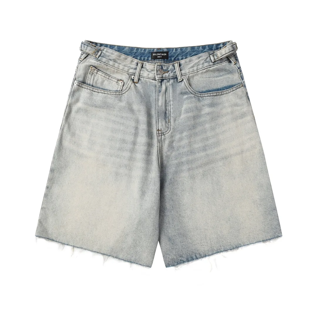Baggy Washed Denim Shorts D21518631 — view 7