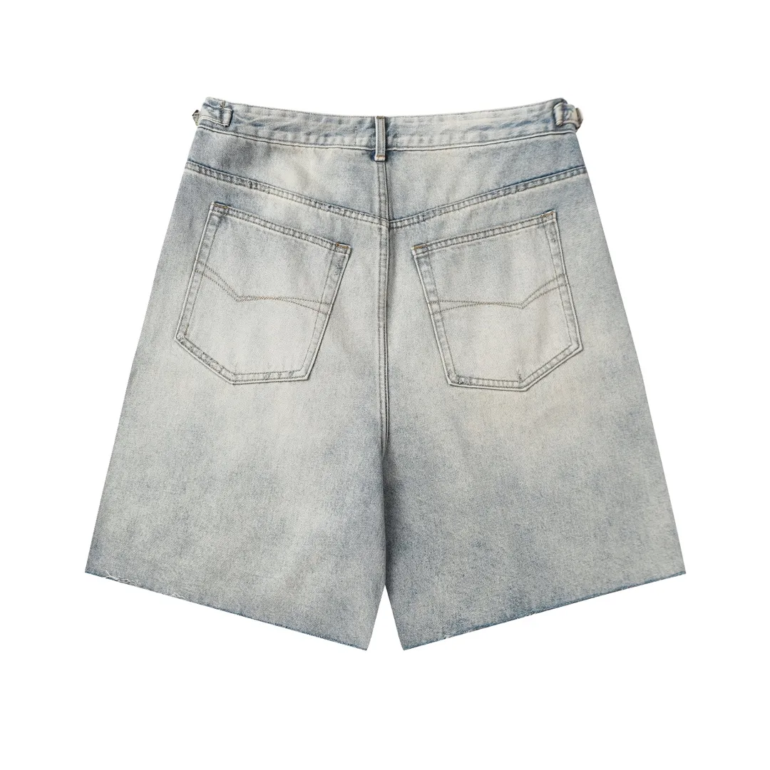Baggy Washed Denim Shorts D21518631 — view 8