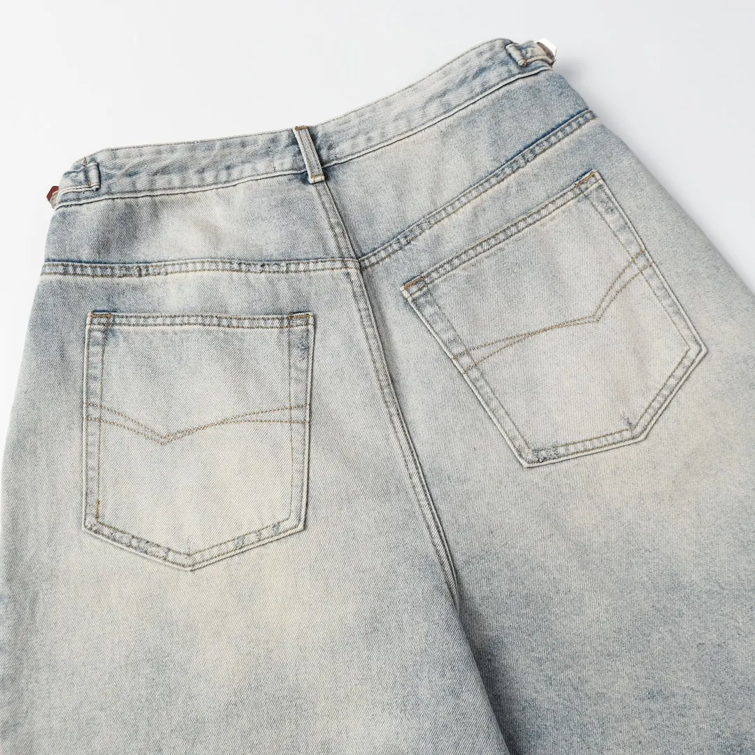 Baggy Washed Denim Shorts D21518631 — view 9