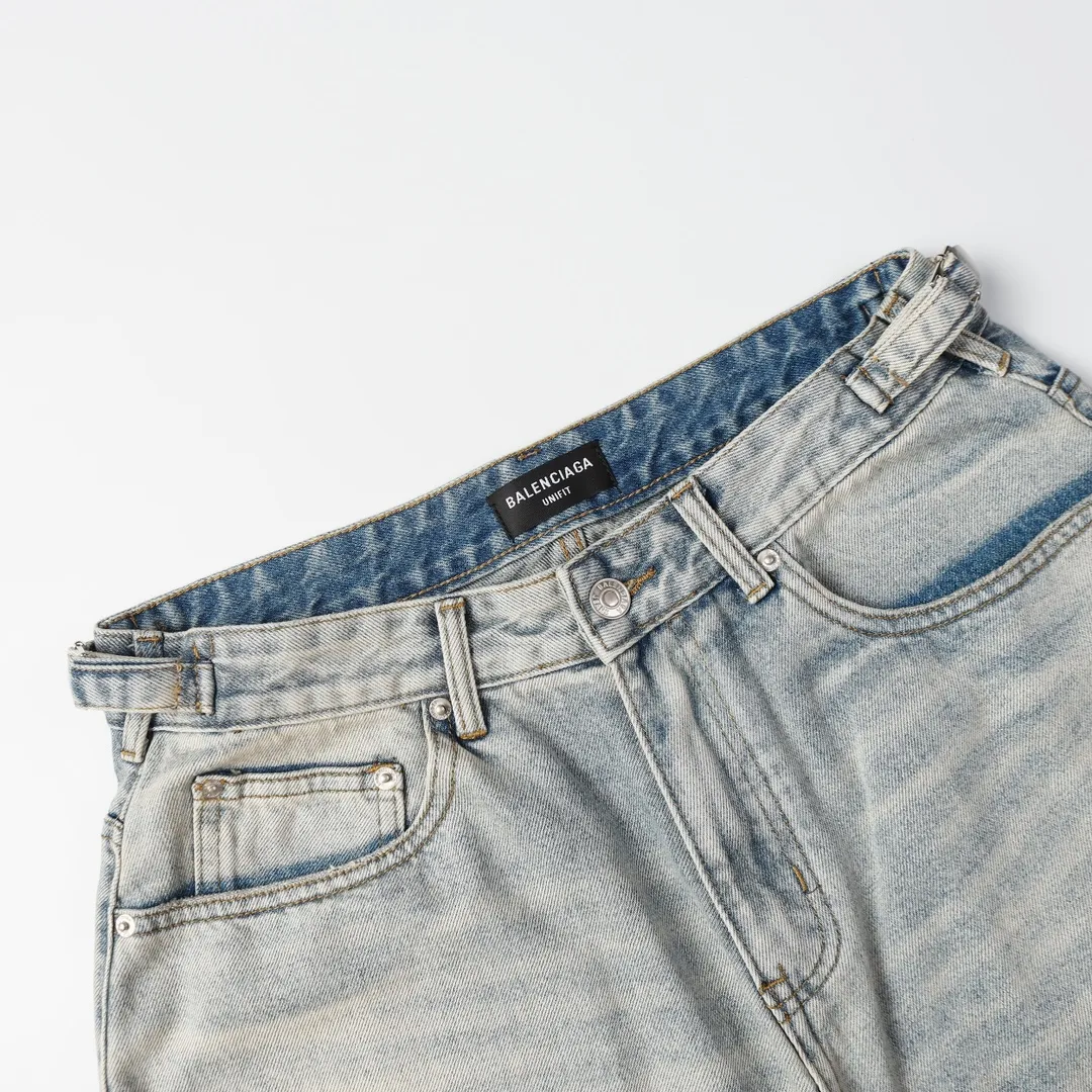 Baggy Washed Denim Shorts D21518631 — view 10
