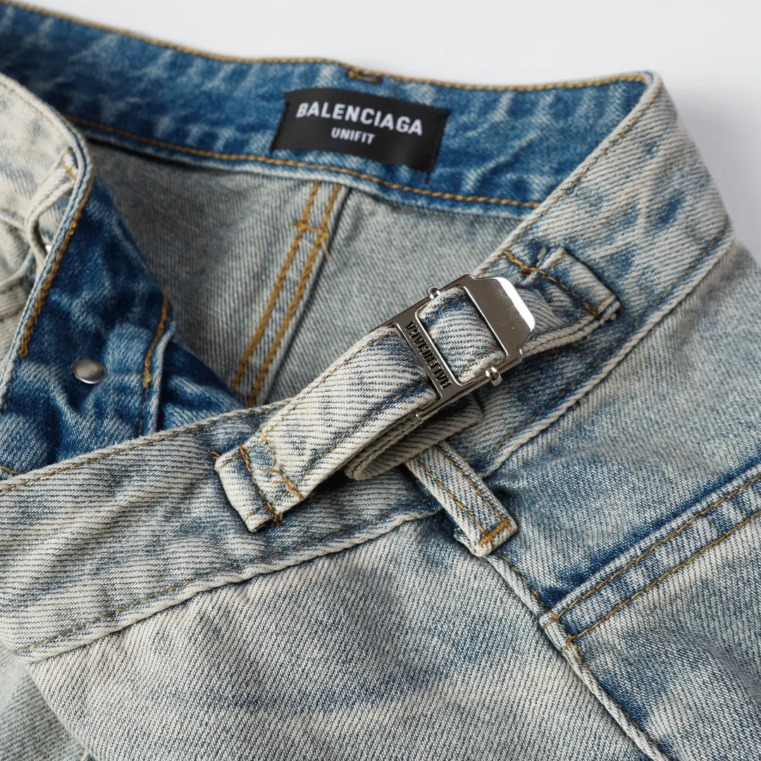 Baggy Washed Denim Shorts D21518631 — view 12