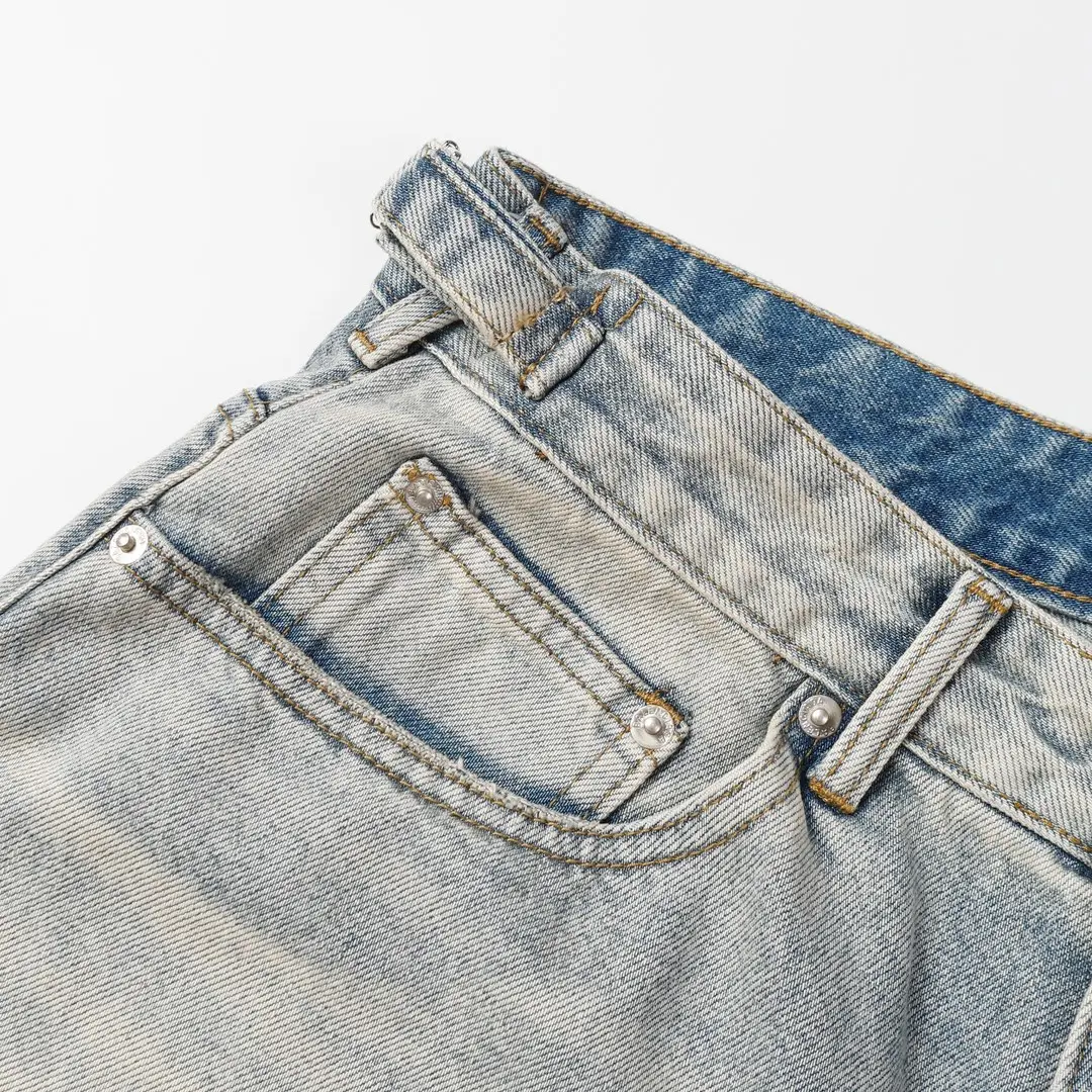 Baggy Washed Denim Shorts D21518631 — view 13