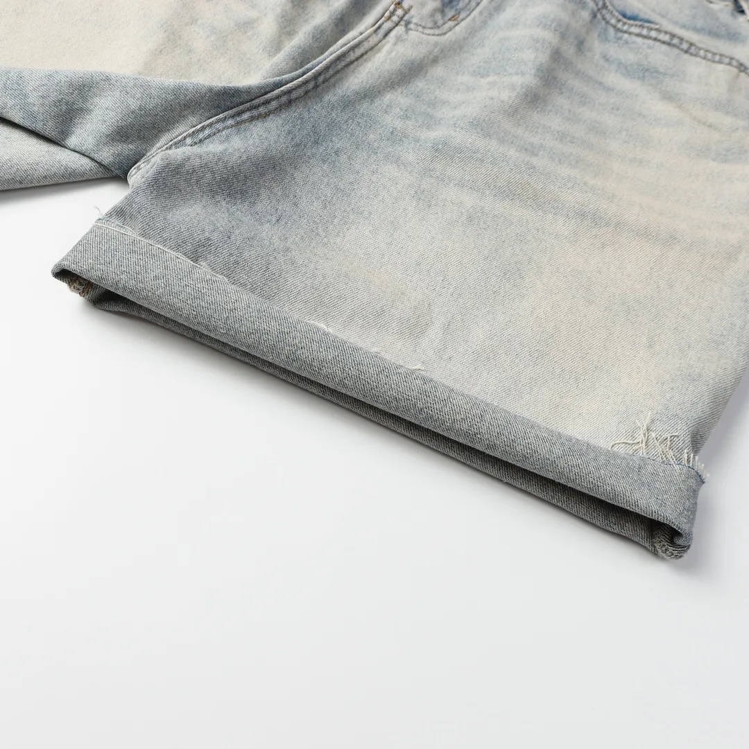 Baggy Washed Denim Shorts D21518631 — view 14