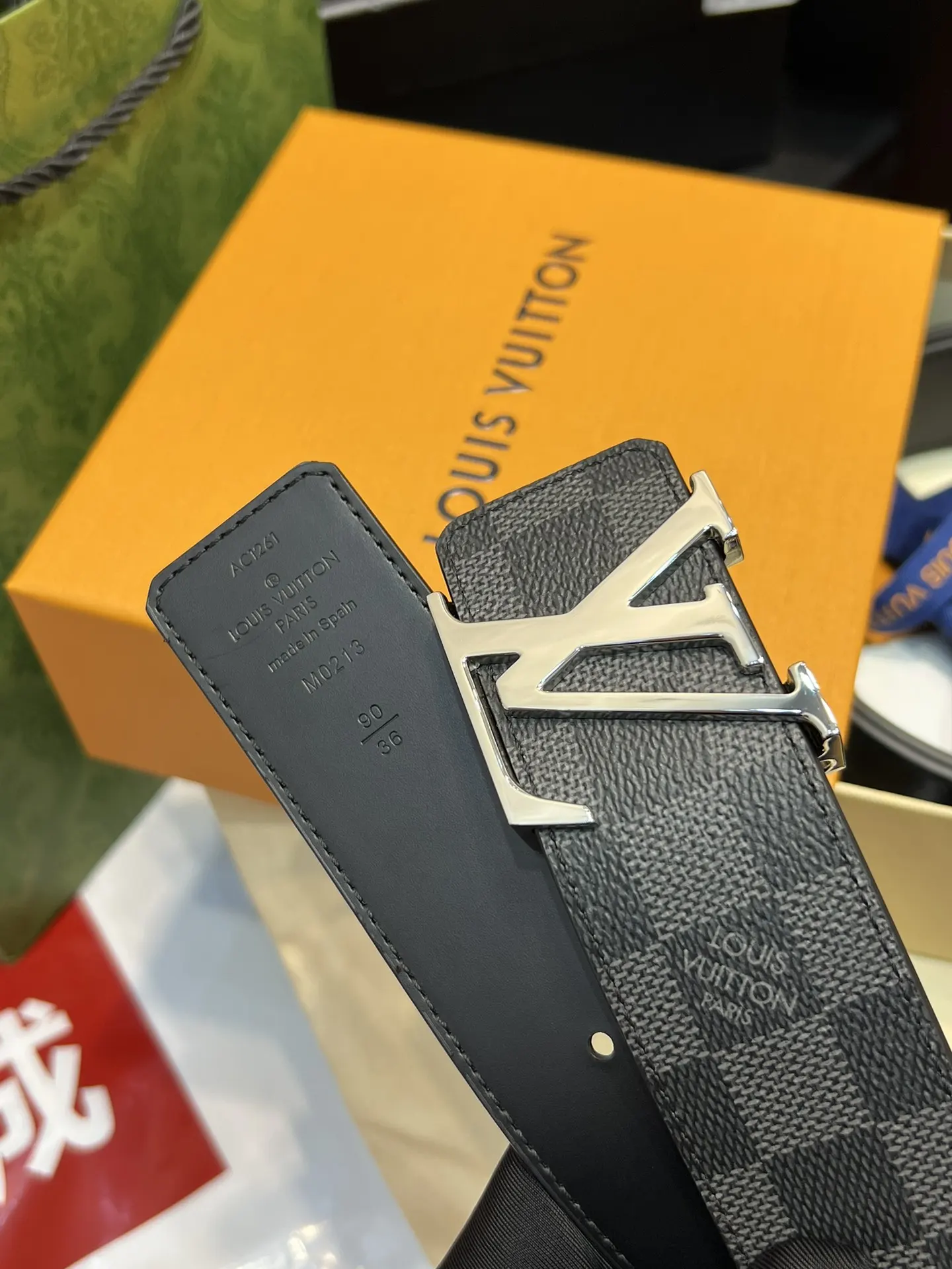 Louis Vuitton Damier Graphite Reversible Belt D30518357 — view 3