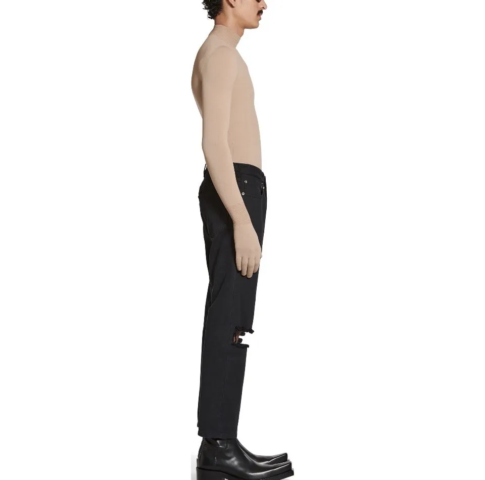 Busted Knee Straight-Leg Jeans D20020548 — view 7