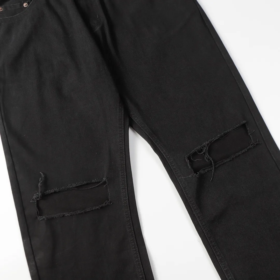 Busted Knee Straight-Leg Jeans D20020548 — view 13