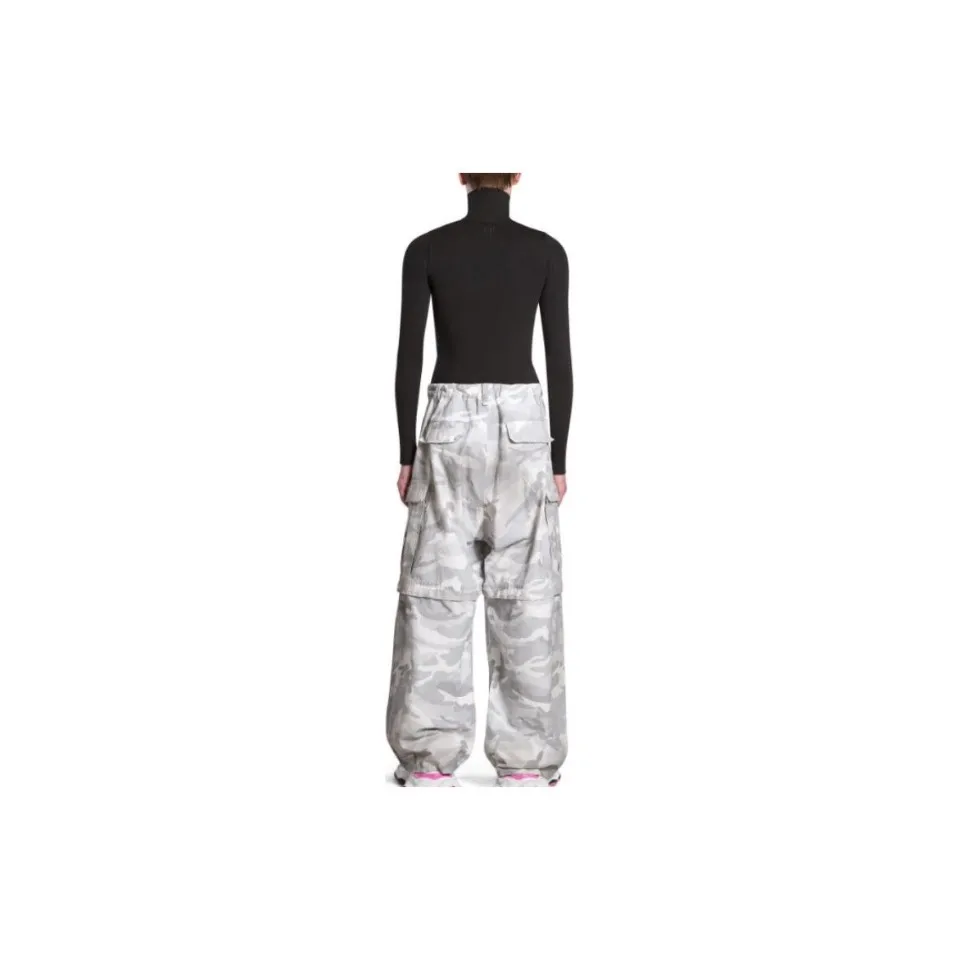 Balenciaga Hand-Painted Camouflage Cargo Trousers D23520547 — view 10