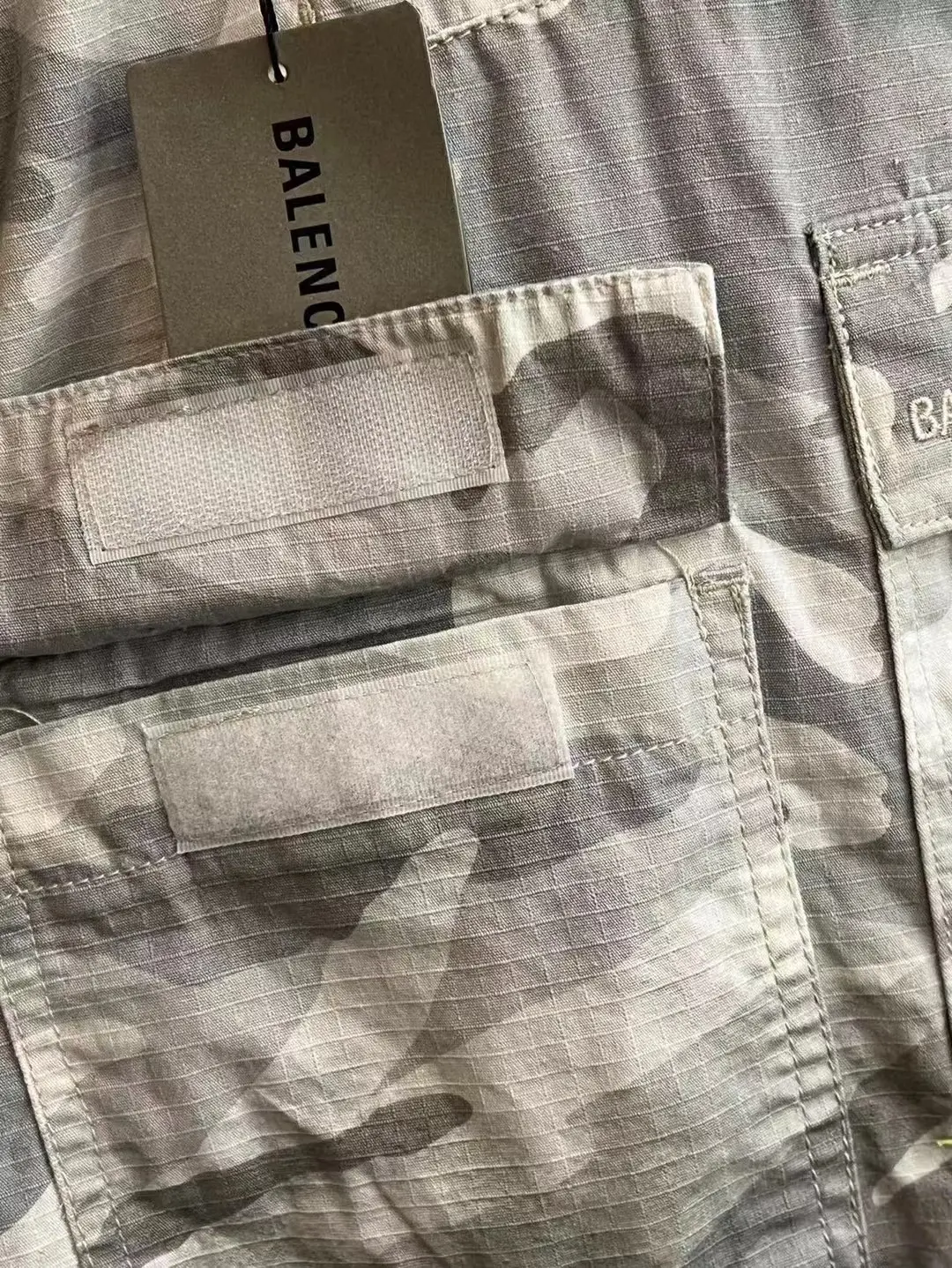 Balenciaga Hand-Painted Camouflage Cargo Trousers D23520547 — view 21