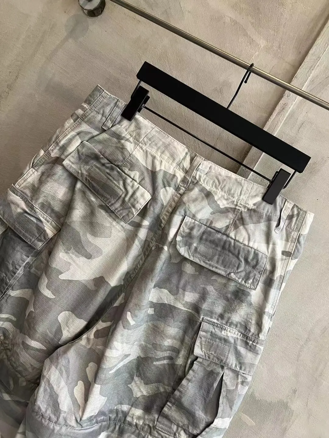 Balenciaga Hand-Painted Camouflage Cargo Trousers D23520547 — view 24