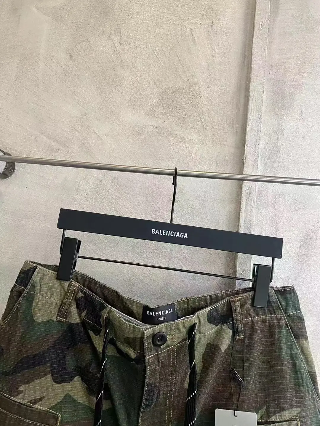 Balenciaga Hand-Painted Camouflage Cargo Trousers D23520547 — view 28