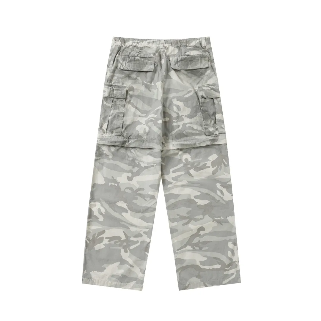 Balenciaga Hand-Painted Camouflage Cargo Trousers D23520547 — view 34