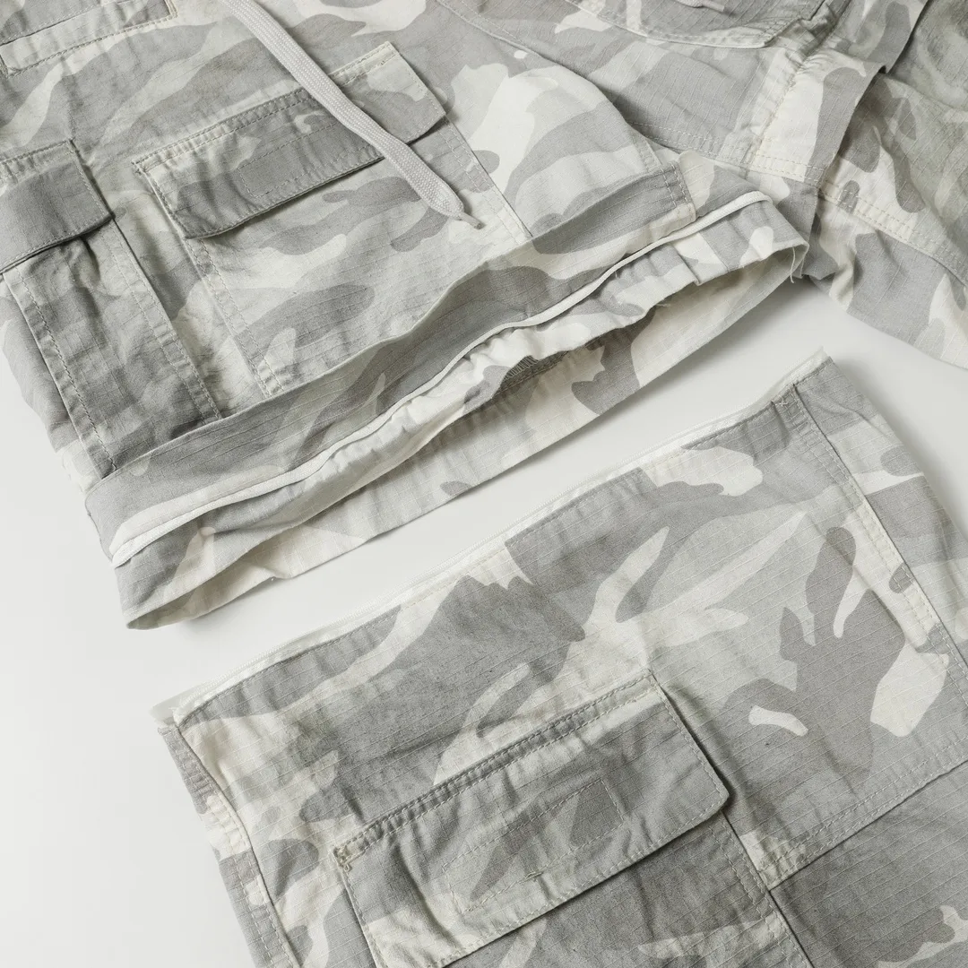 Balenciaga Hand-Painted Camouflage Cargo Trousers D23520547 — view 36