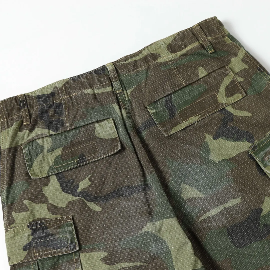 Balenciaga Hand-Painted Camouflage Cargo Trousers D23520547 — view 45
