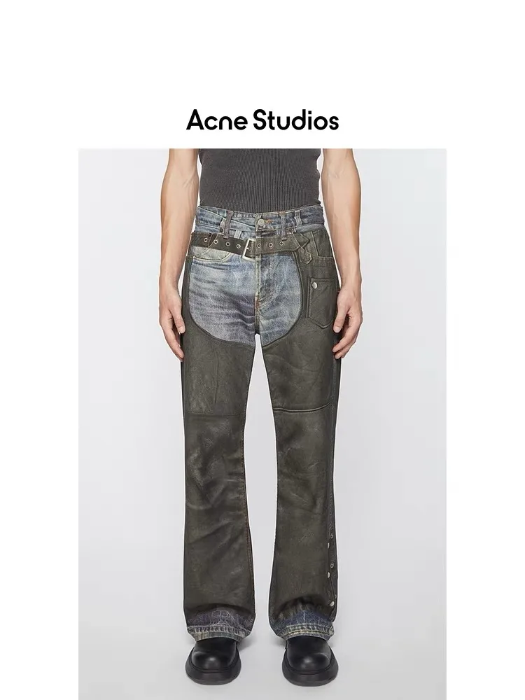 3D Digital Print Wide-Leg Jeans D25018629 — view 7