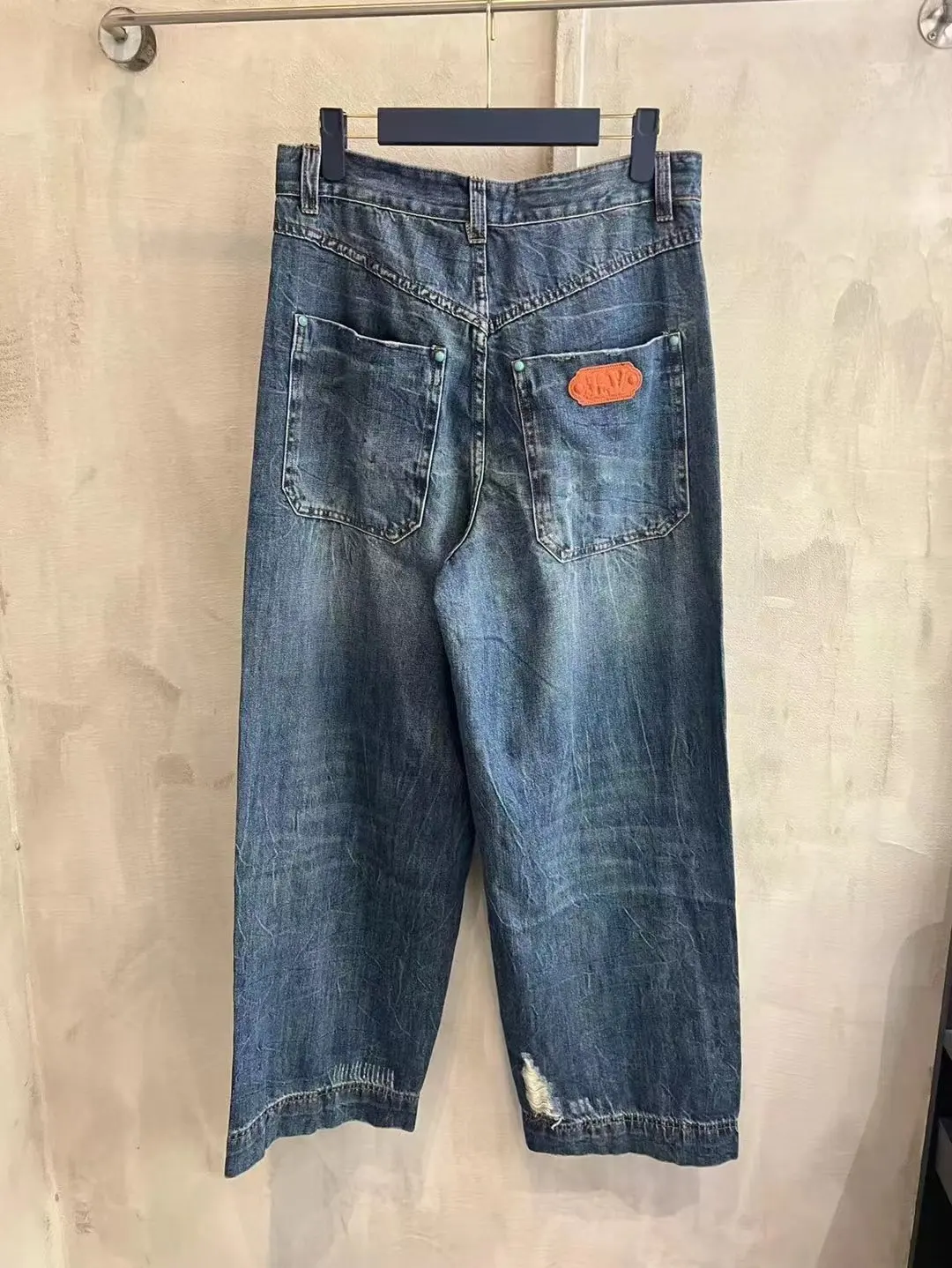 Turquoise Studded Relaxed-Fit Jeans D25518628 — view 2