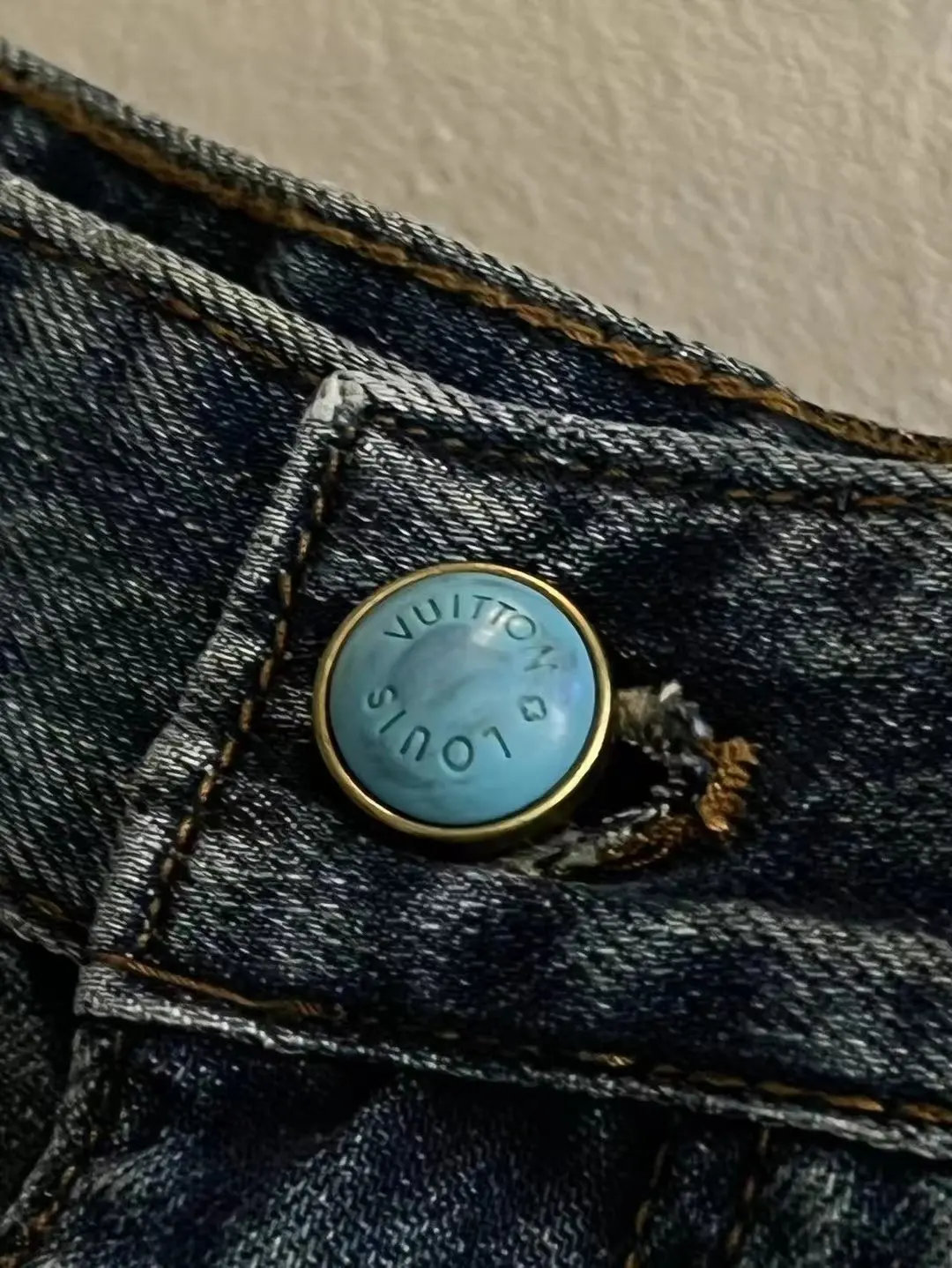 Turquoise Studded Relaxed-Fit Jeans D25518628 — view 8