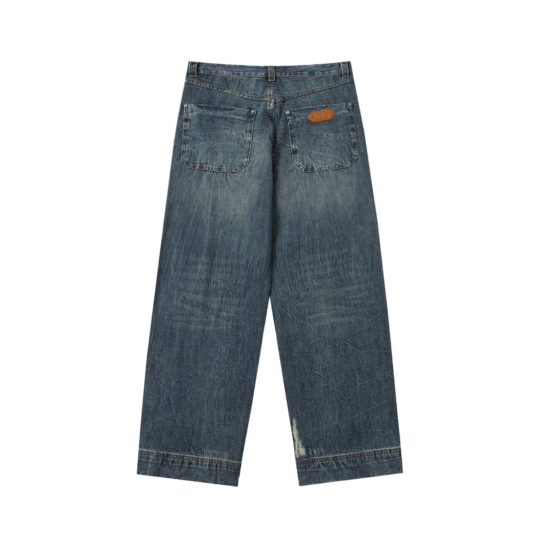 Turquoise Studded Relaxed-Fit Jeans D25518628 — view 11