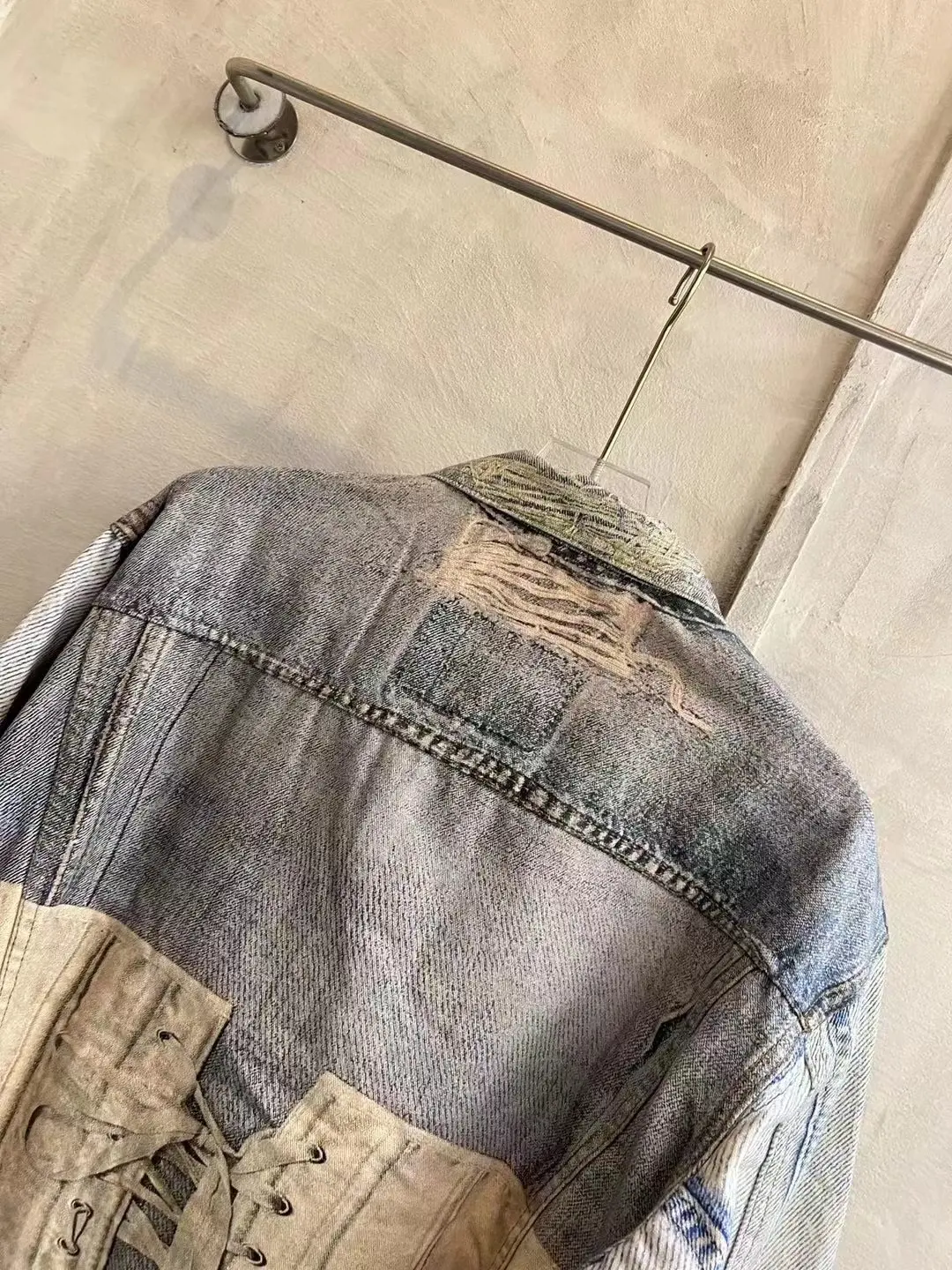 3D Trompe L'oeil Print Denim Jacket D26018625 — view 15