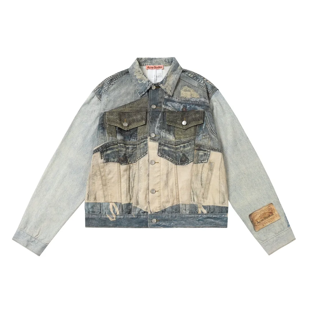 3D Trompe L'oeil Print Denim Jacket D26018625 — view 19