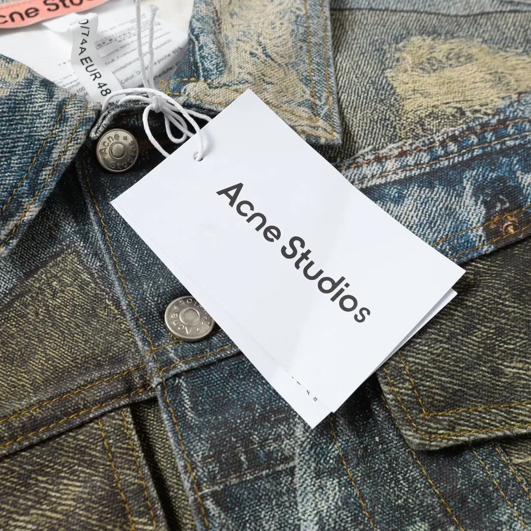 3D Trompe L'oeil Print Denim Jacket D26018625 — view 24