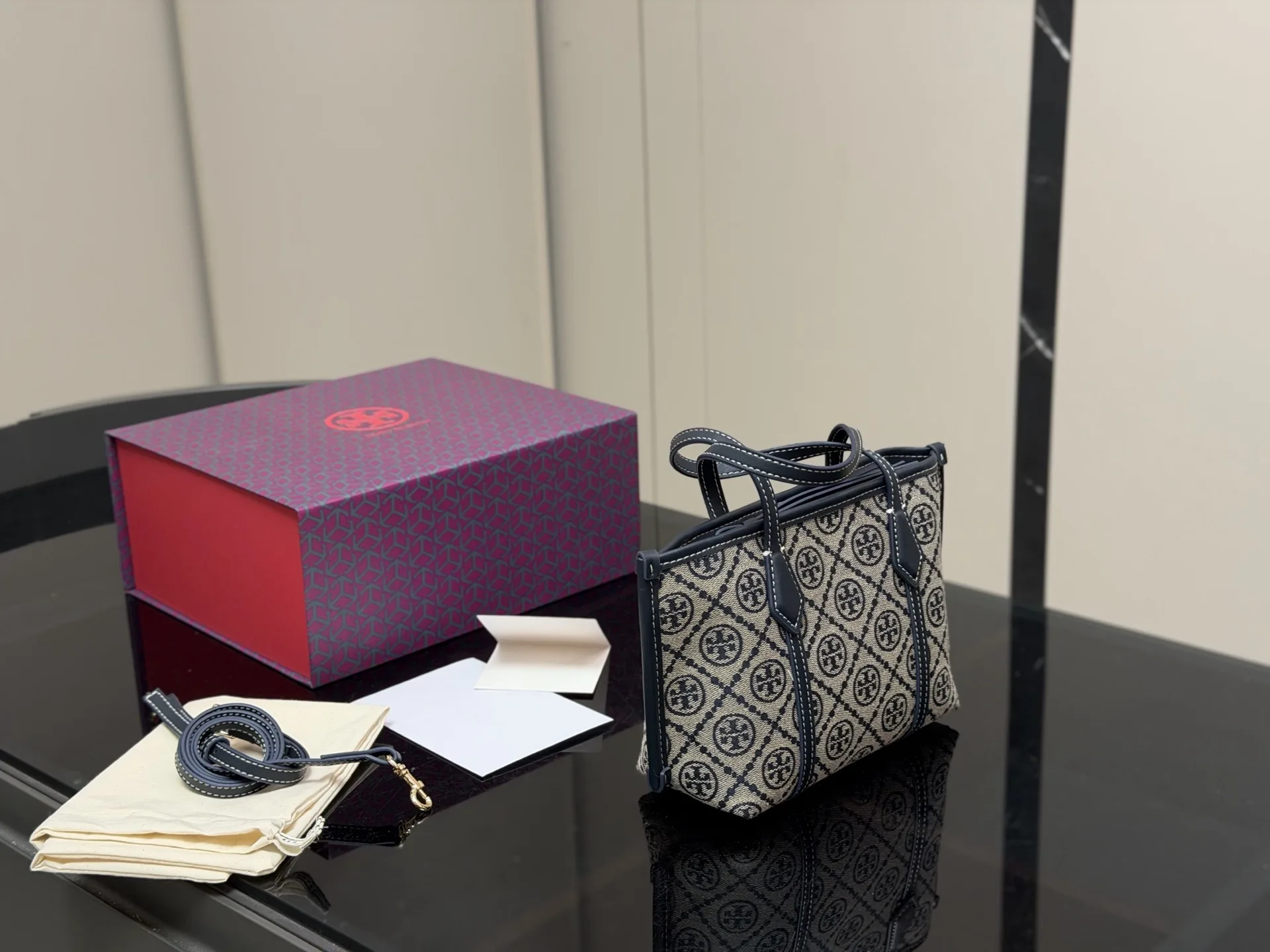 Perry Mini Monogram Jacquard Tote Bag D31018284