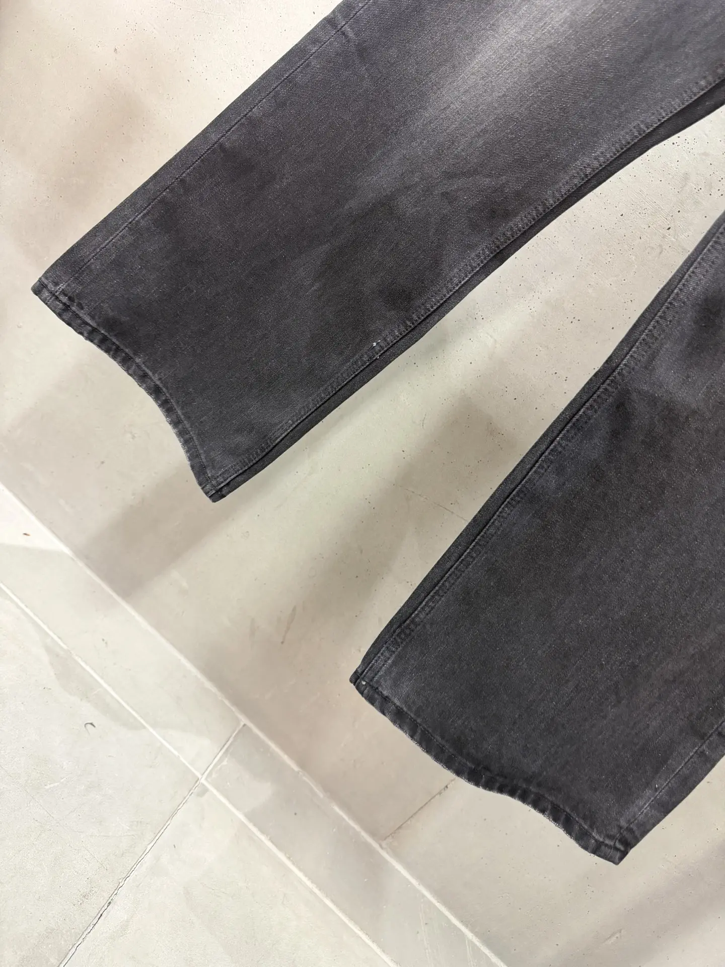 Distressed Wide-Leg Denim Jeans D21020571 — view 6