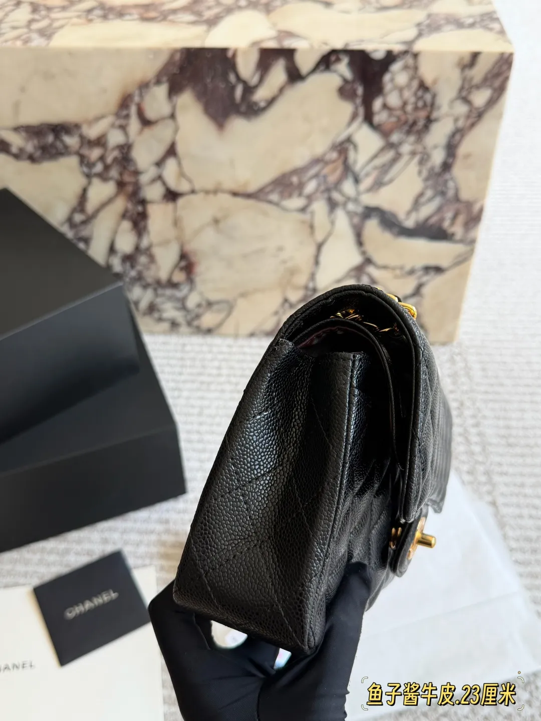 Classic Flap Bag in Caviar Leather D32017927 — view 2
