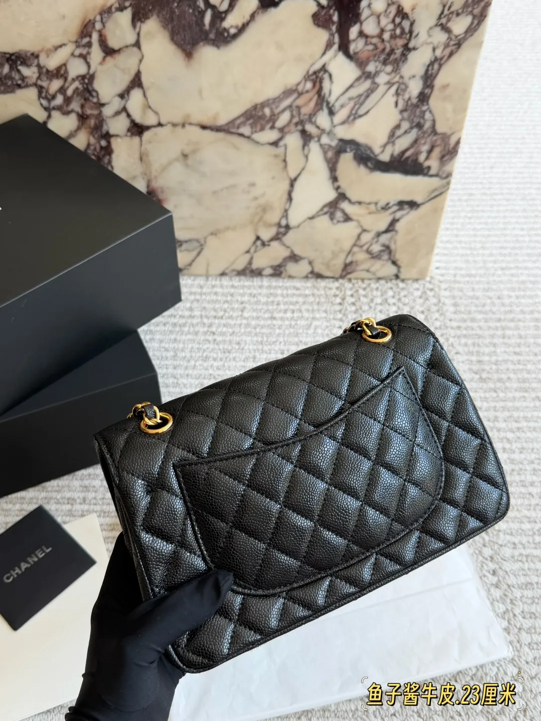 Classic Flap Bag in Caviar Leather D32017927 — view 8