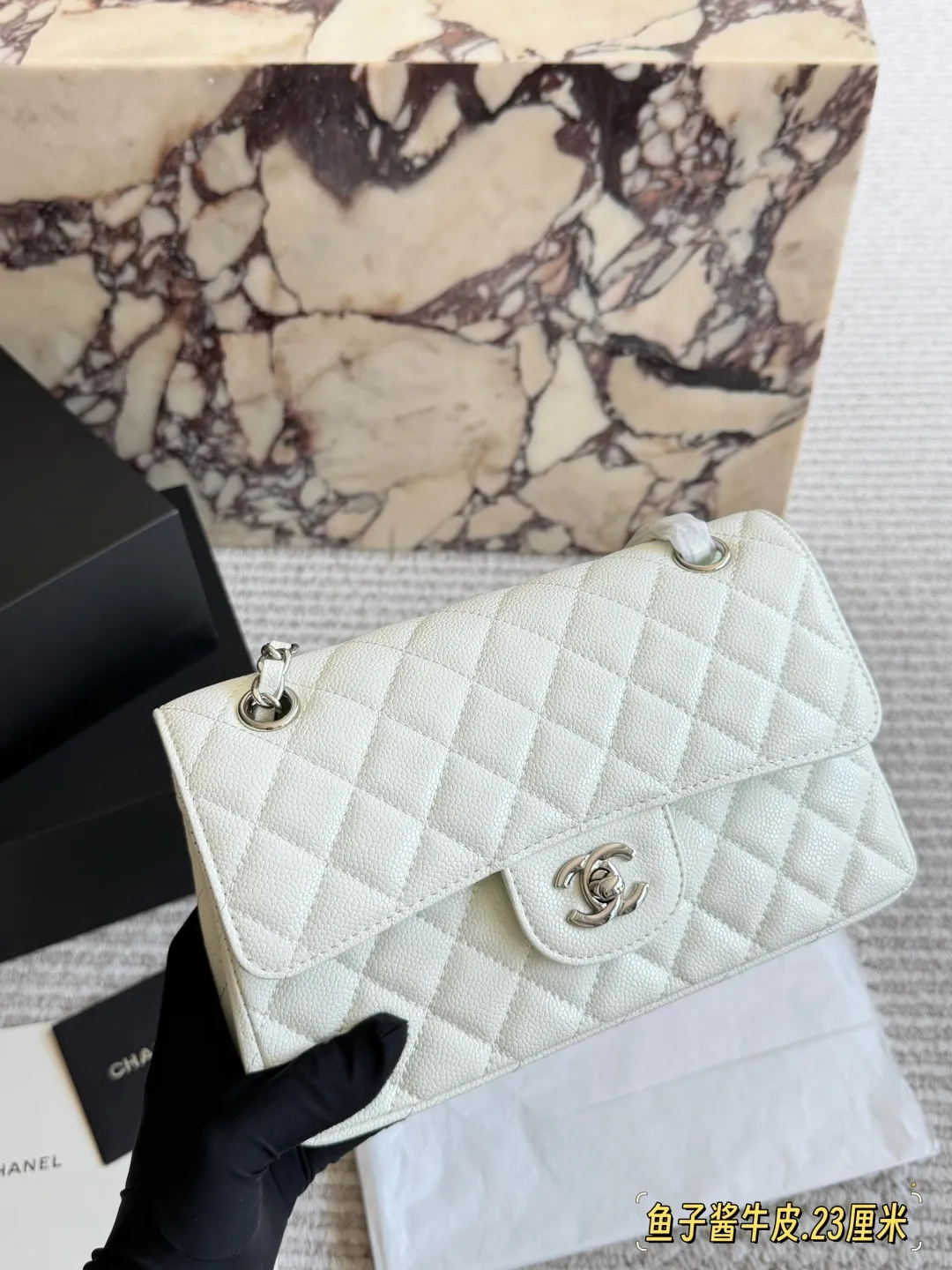 Classic Flap Bag in Caviar Leather D32017927 — view 12