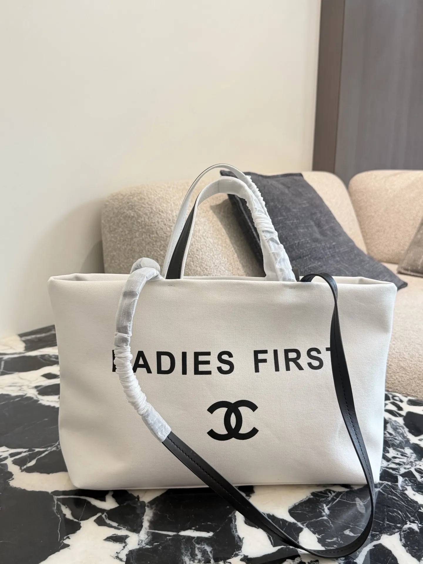 Ladies First Canvas Tote Bag D32018495