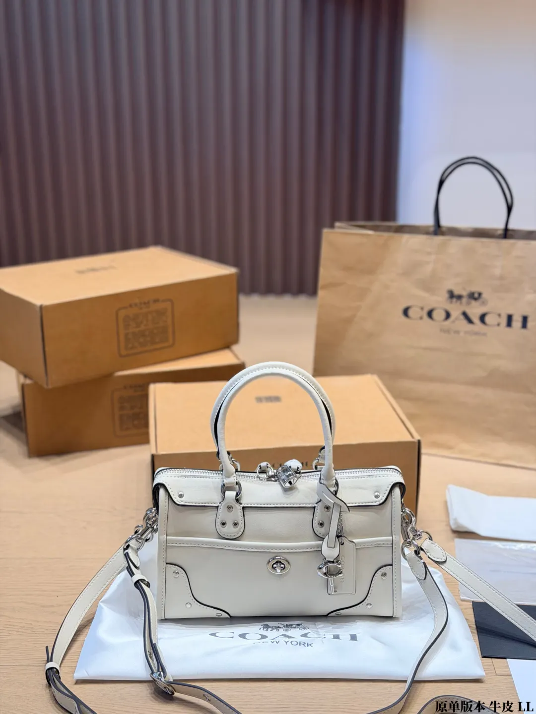 Coach Rhyder 24 Leather Satchel D33018283 — view 2