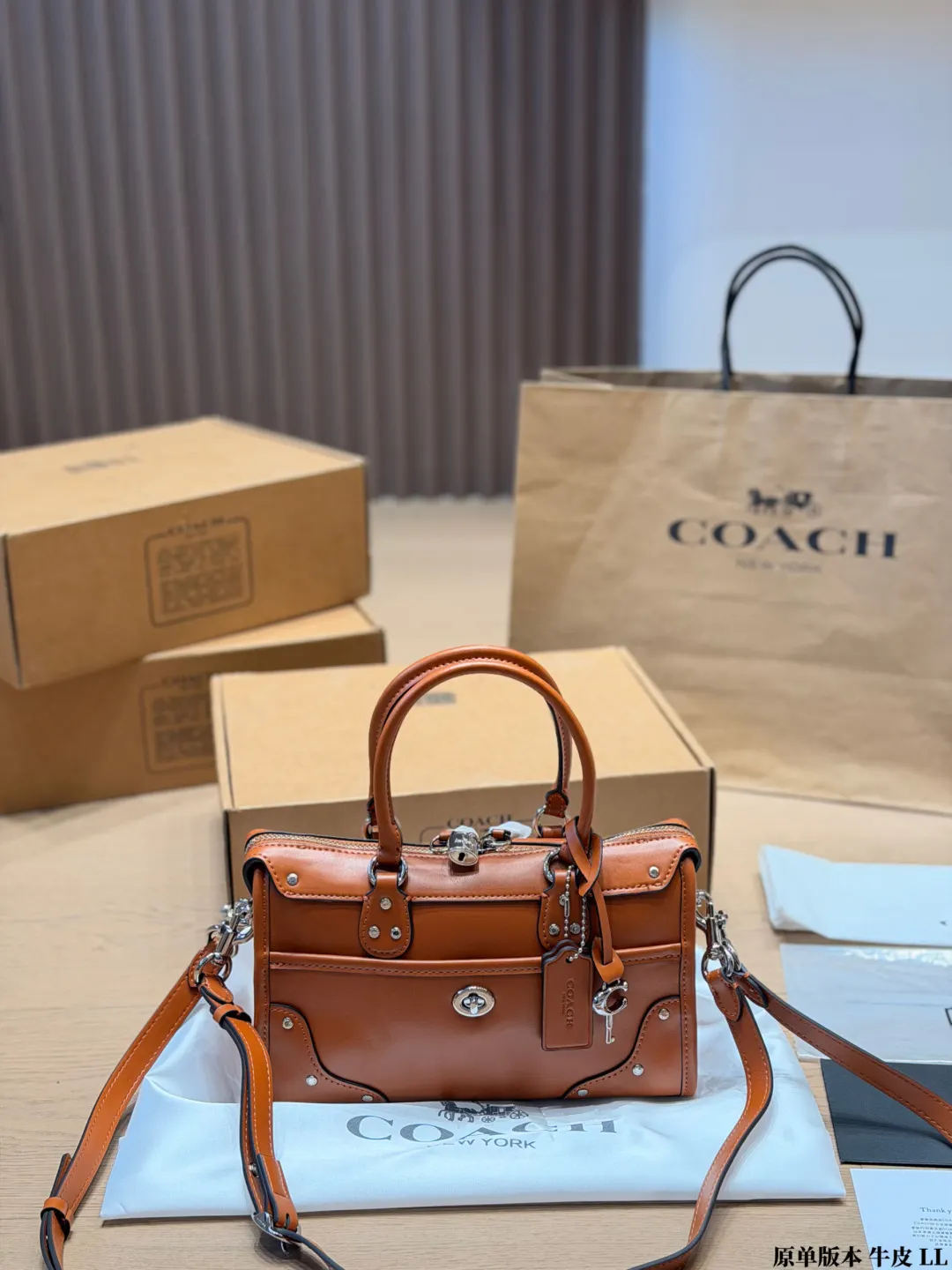 Coach Rhyder 24 Leather Satchel D33018283 — view 3