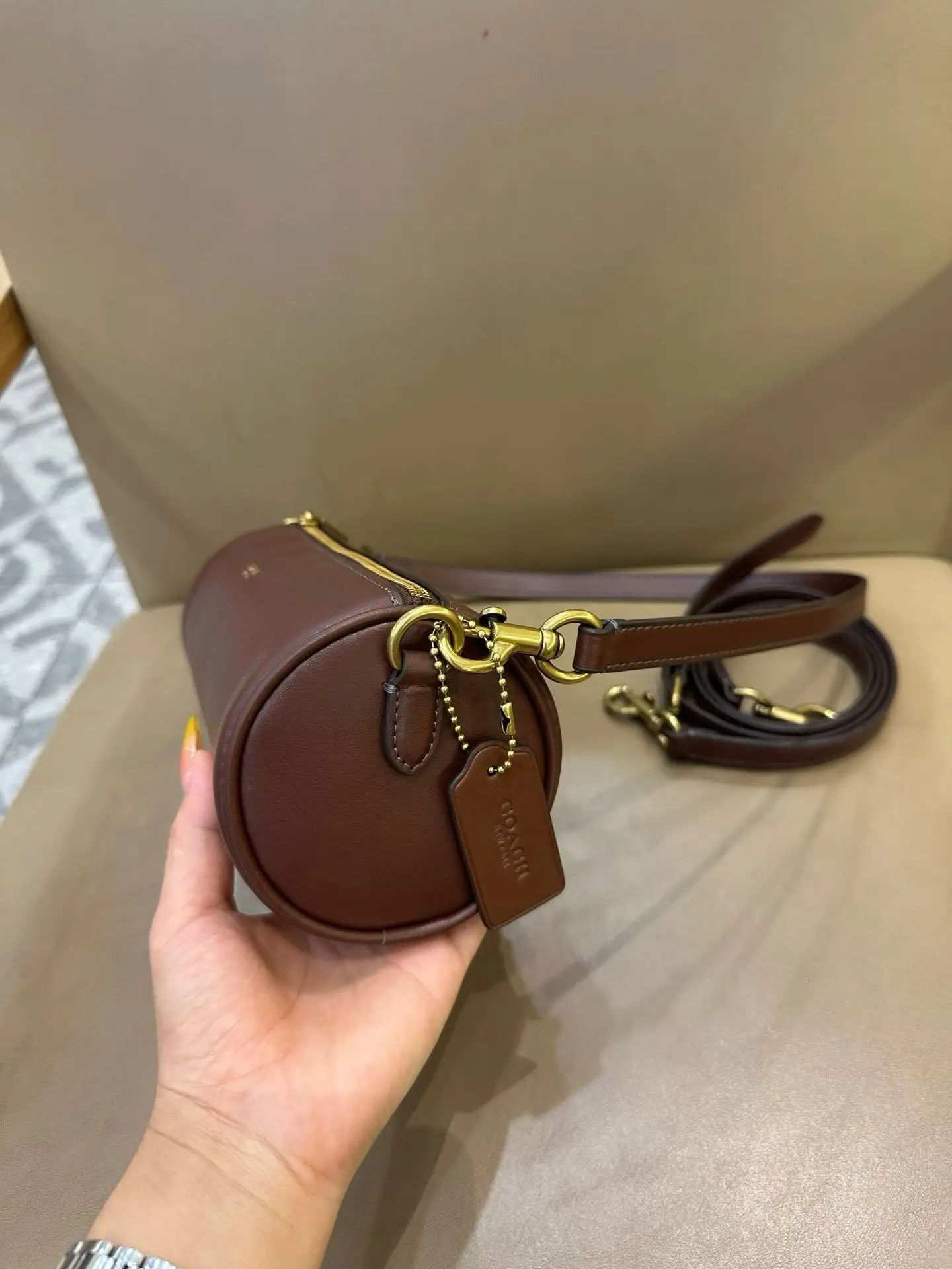 Coach Barrel Monogram Shoulder Bag D33017977 — view 30