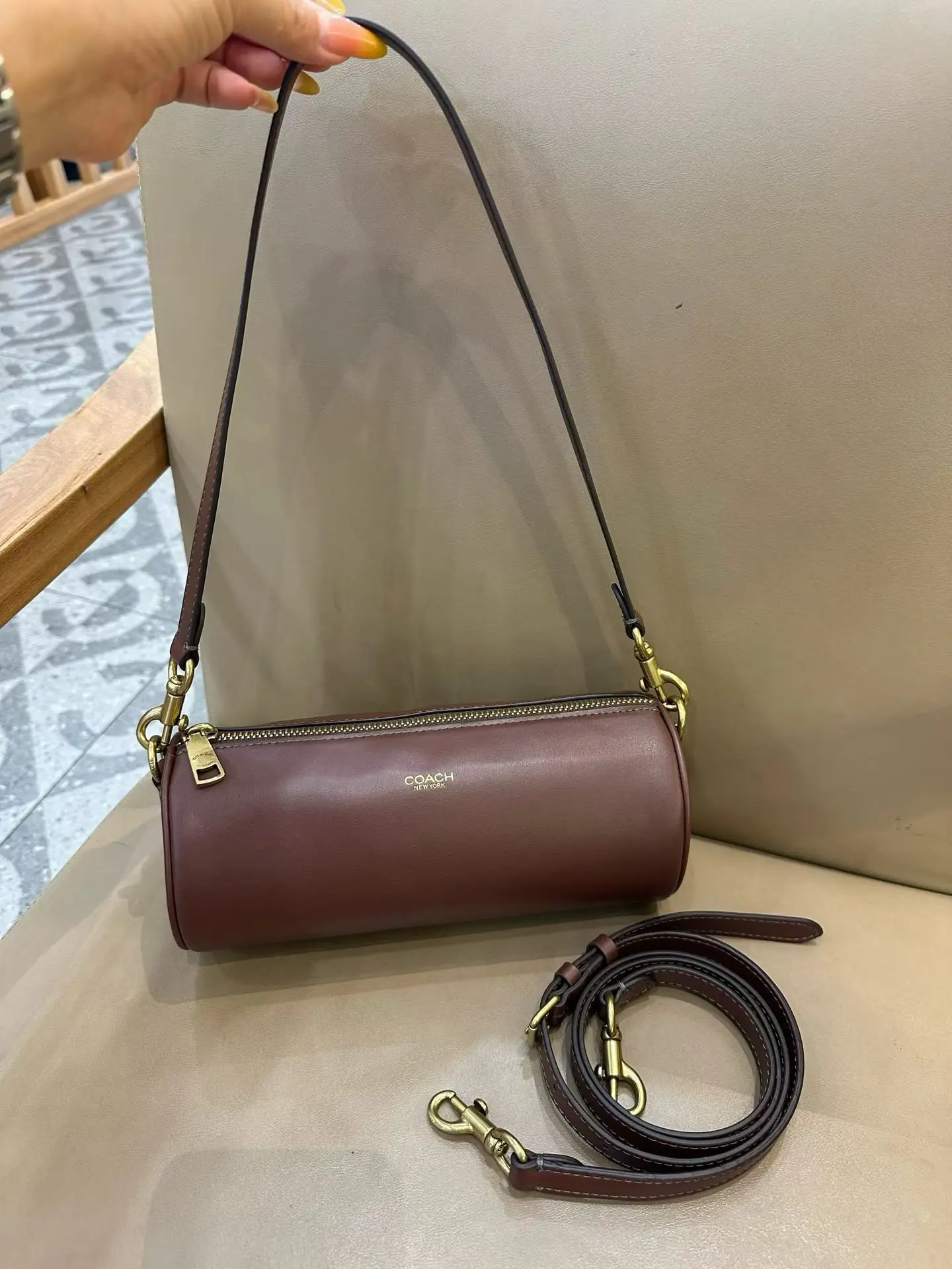 Coach Barrel Monogram Shoulder Bag D33017977 — view 34