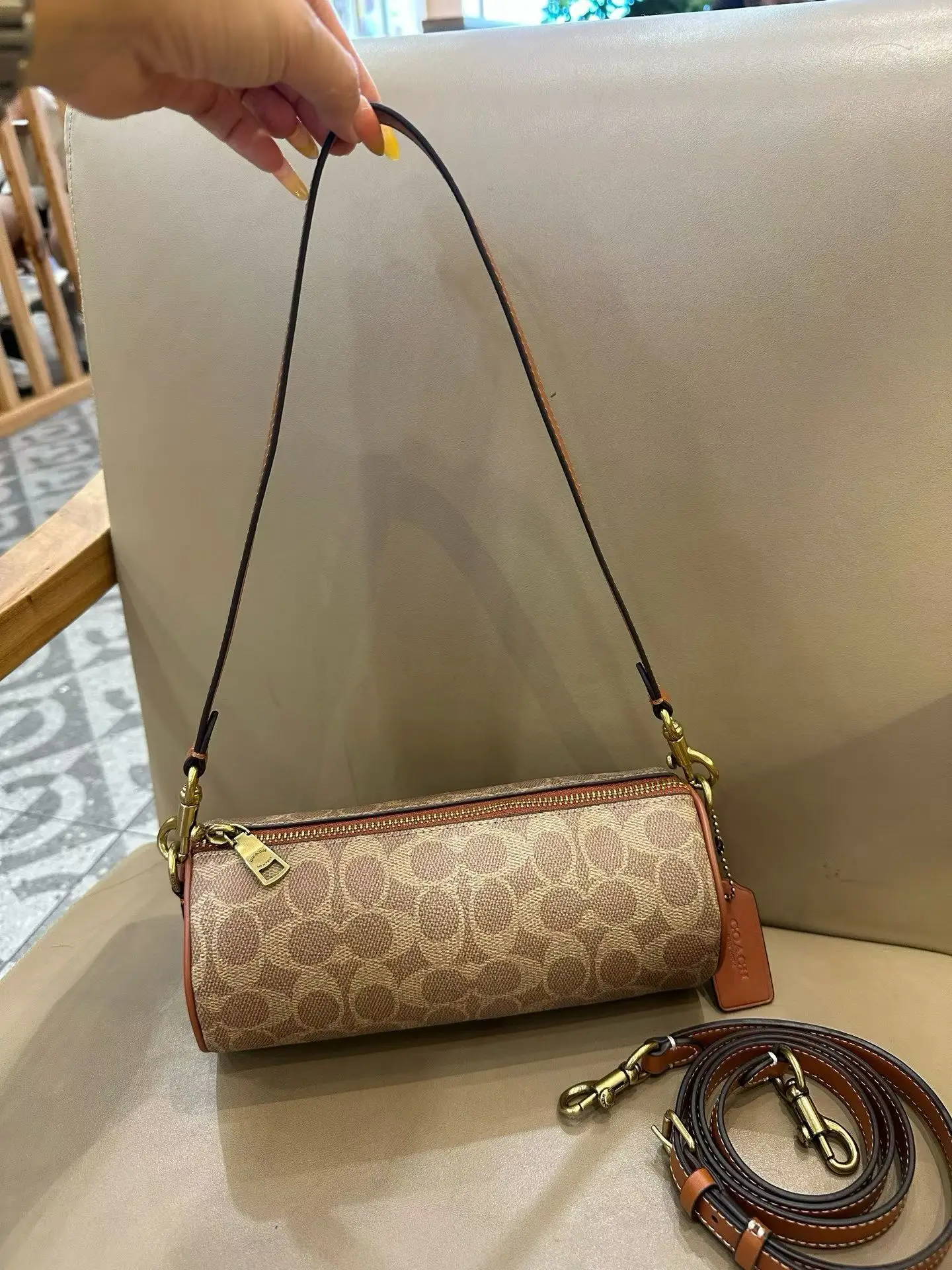 Coach Barrel Monogram Shoulder Bag D33017977 — view 19