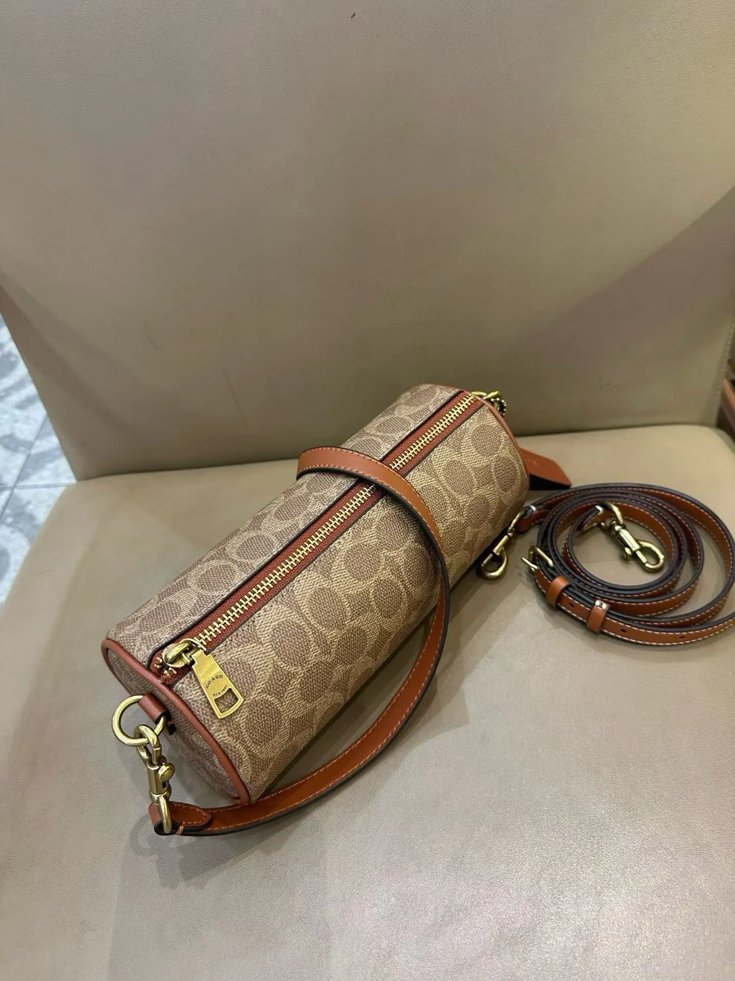 Coach Barrel Monogram Shoulder Bag D33017977 — view 21