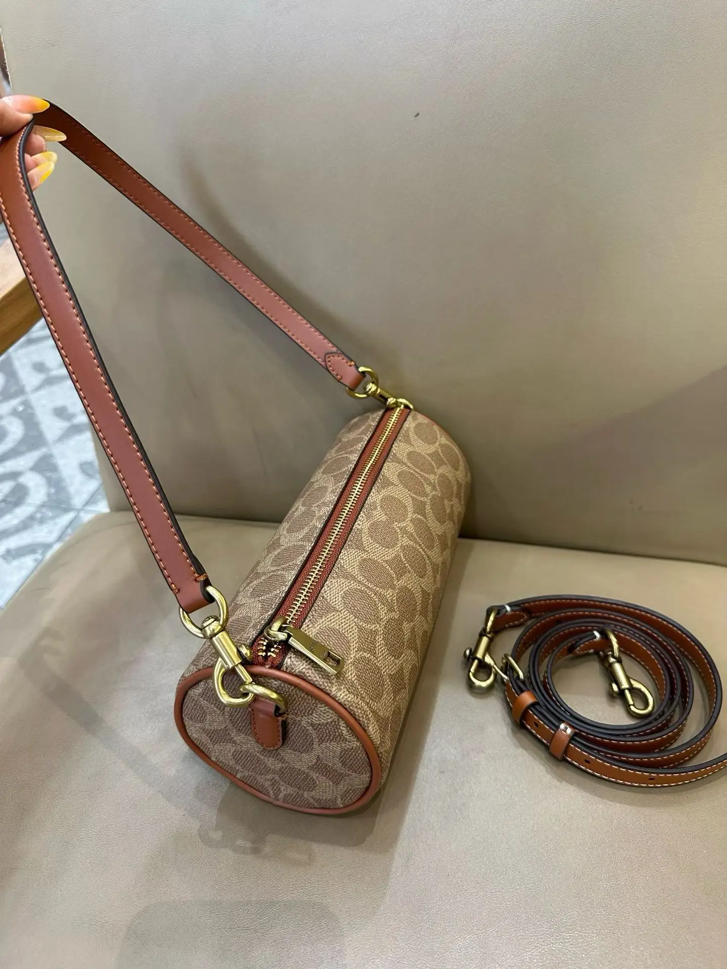 Coach Barrel Monogram Shoulder Bag D33017977 — view 23
