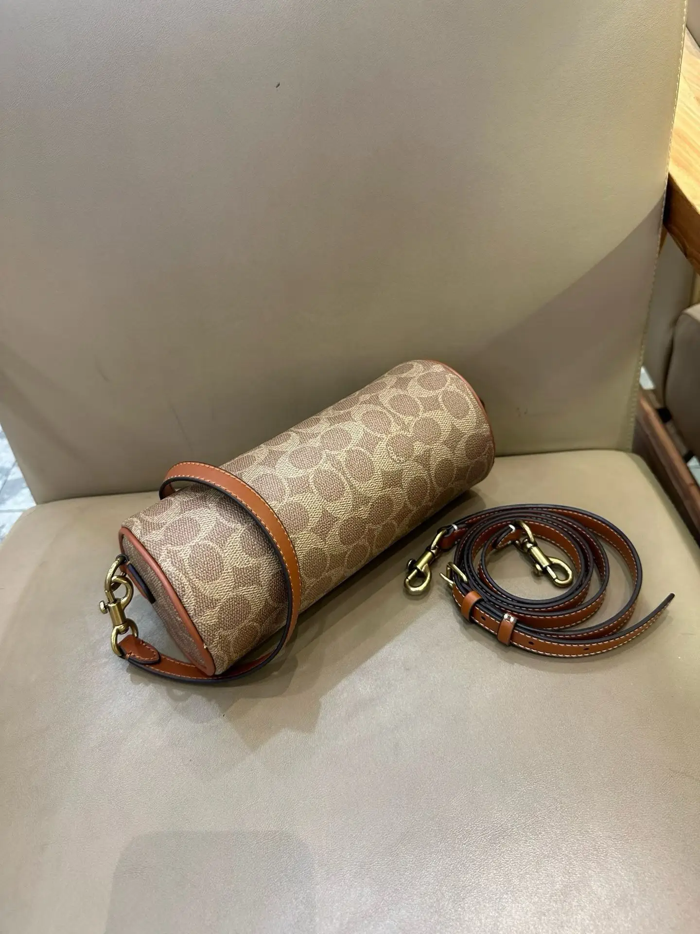 Coach Barrel Monogram Shoulder Bag D33017977 — view 24