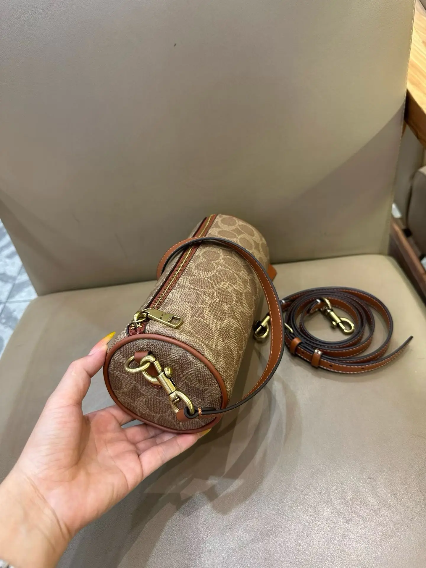 Coach Barrel Monogram Shoulder Bag D33017977 — view 25